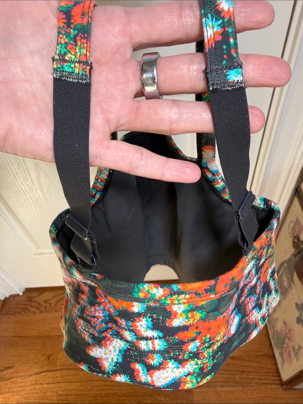 OFFLINE by Aerie Floral Longline Sports Bra Medium Support Size M - Picture 5 of 5